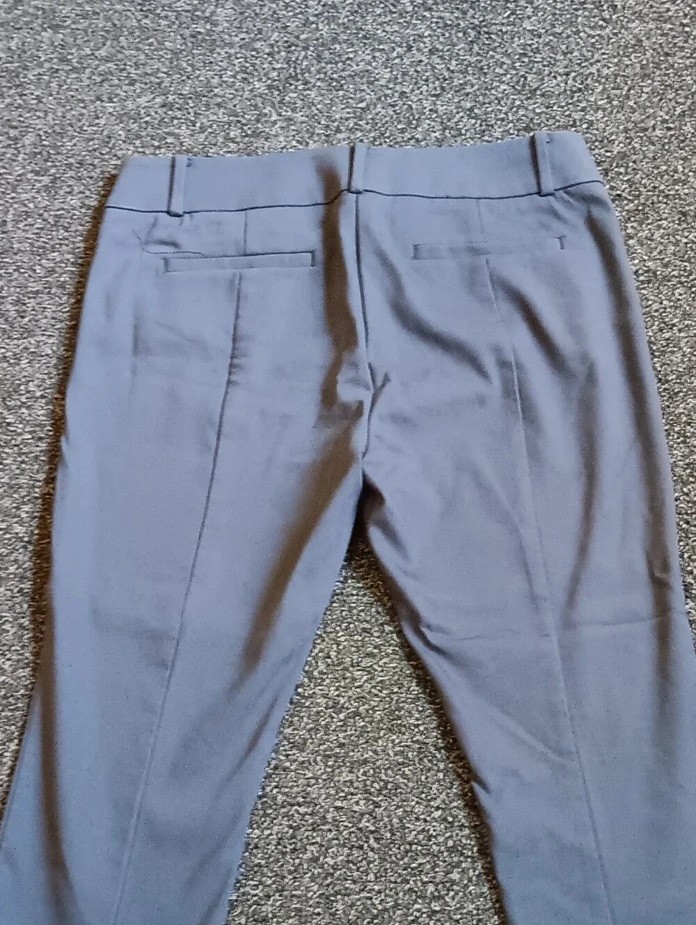 LOFT Petites Womens 8P Marisa Ankle Pants In Gray, Casual Capri Capris